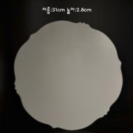 둥근 뿔 접시